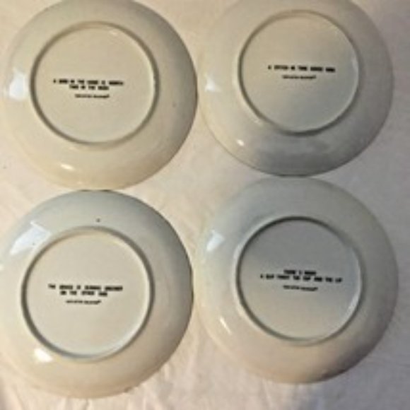 Vintage Rare 70s Ivory 7 1/2" Plates Gold Trim TASTE BETTER COLLECTION Choose 1 - Picture 3 of 11